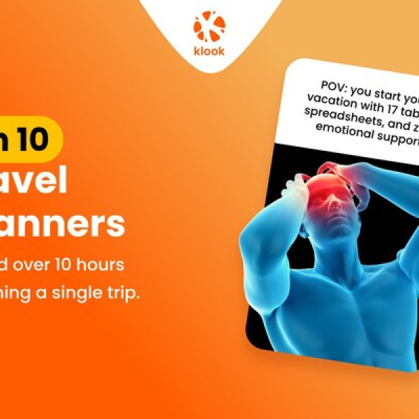 Image: Your Group Travel Planner Needs A Raise (and a Nap), According to Klook