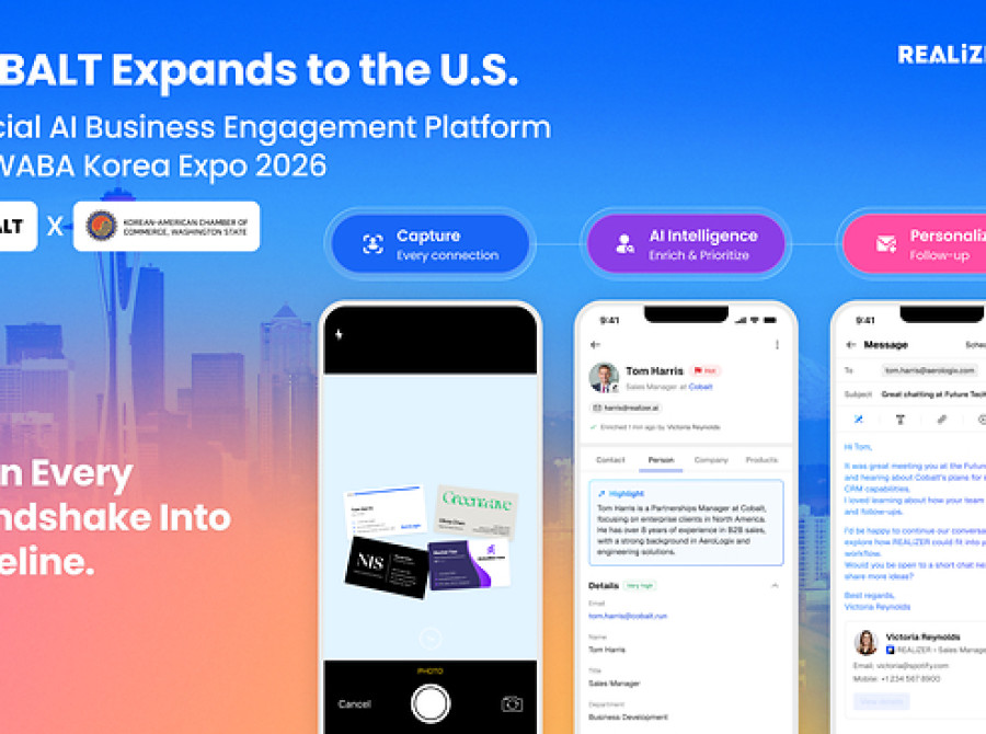 Image: CoBALT Expands to U.S. Market with AI Business Engagement Platform REALIZER