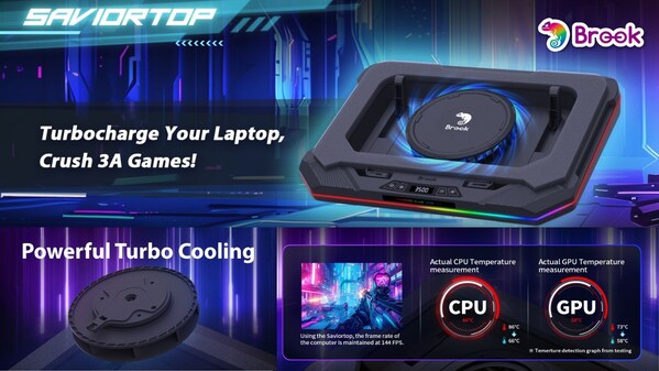 Born for Gaming: Brook Saviortop Gaming Laptop Cooler Launches!