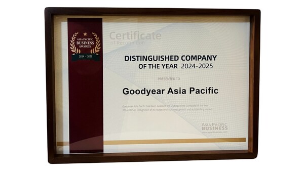 GOODYEAR WINS ASIA PACIFIC BUSINESS AWARDS 2024 - 2025