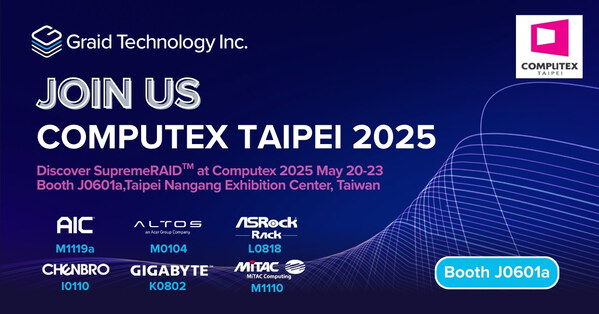 Graid Technology to Showcase Next-Generation Data Protection Solutions at COMPUTEX 2025