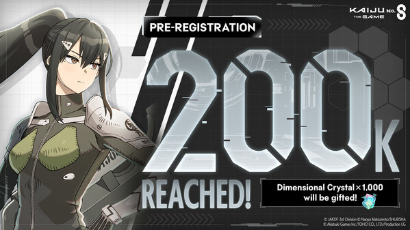 Kaiju No. 8 THE GAME Has surpassed 200,000 Pre-Registration Sign-ups!