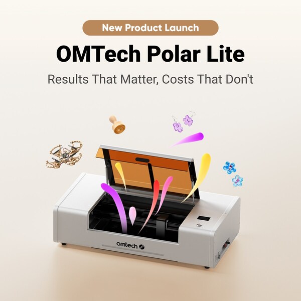 OMTech Launches Polar Lite CO2 Laser Engraver--An Affordable, All-in-One Desktop Solution