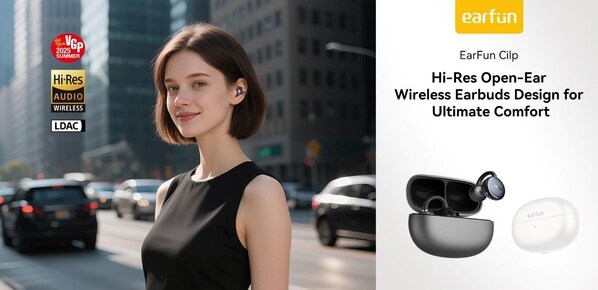 EarFun's Clip Open-Ear Earbuds Bring Superior Clip-On Ergonomics with a Silicone Touch for Everyday Comfort