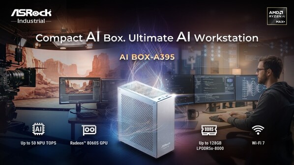 ASRock Industrial Launches AI BOX-A395, Compact AI Workstation Powered by AMD Ryzen™ AI Max