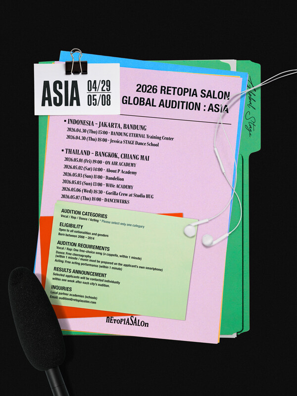 RETOPIA SALON, Founded by Former HYBE Executives, to Hold K-Pop Auditions in Bangkok and Chiang Mai in May, Seeking Members for 2027 Debut