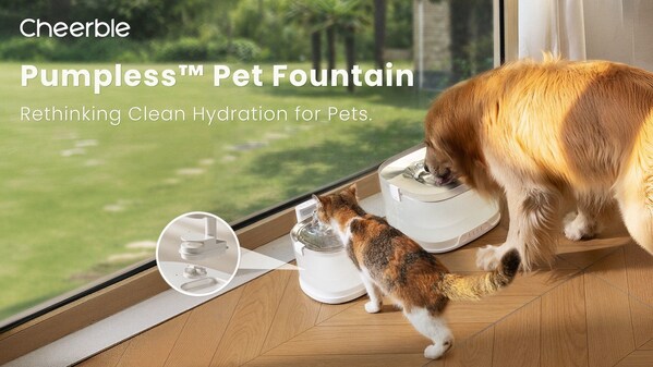 Cheerble Expands Its Pumpless Pet Fountain Lineup with the Launch of Elfin D1 Pro for Dogs