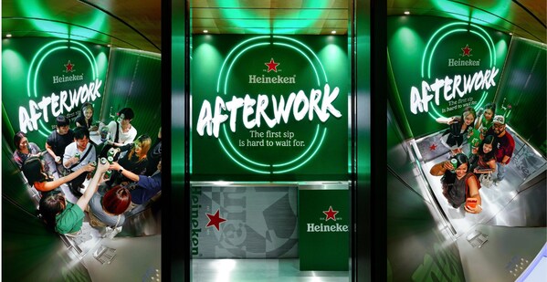 Heineken® Transforms CBD Office Elevator Into an Afterwork Bar, Surprising Hundreds With an Early First Sip