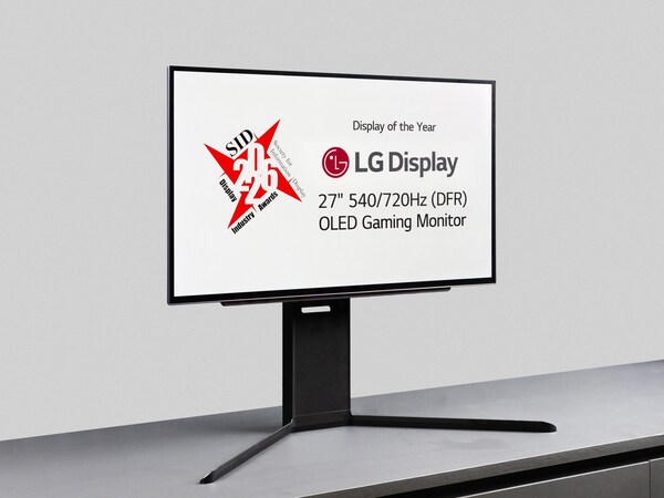 LG Display's 27-inch DFR Gaming OLED panel wins SID's 'Display of the Year'