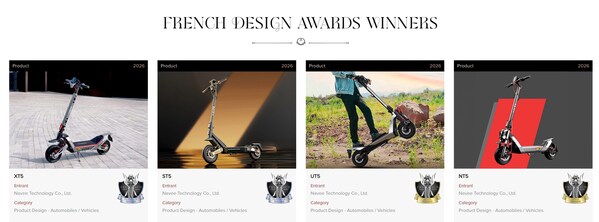 NAVEE Recognized with Four Wins at 2026 French Design Awards