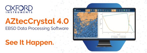 Oxford Instruments Launches AZtecCrystal 4.0, Advancing EBSD Data Analysis