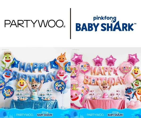 PartyWoo Launches Officially Licensed Baby Shark™ All-in-One Balloon Collection for the U.S. Celebration Market