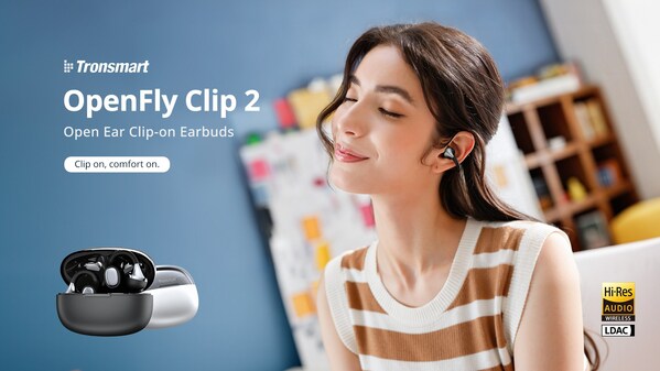 Tronsmart Launches OpenFly Clip 2: Hi-Res LDAC Audio Meets Secure Clip-On Earbud Design