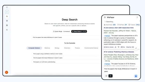 WisPaper Enables Parallel Scientific Exploration, Moving Research Beyond Sequential Workflows