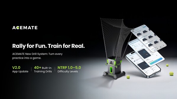 Acemate Launches Drill System, Bringing Scored, Targeted Training to Its AI Tennis System