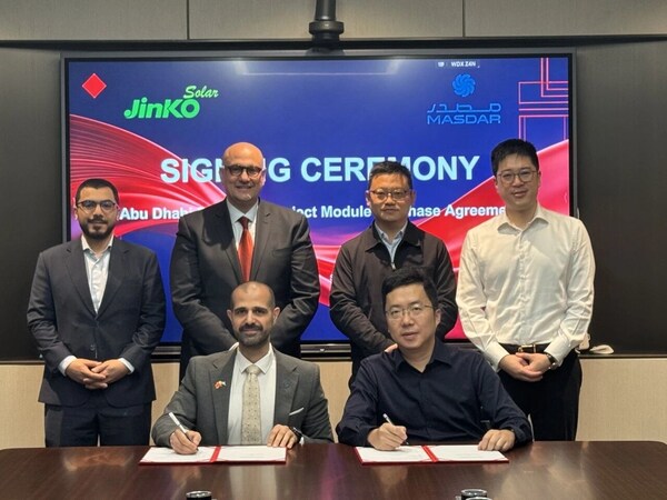 JinkoSolar and Masdar Sign 2GW Tiger Neo Module Purchase Agreement to Support Abu Dhabi's World-First RTC Project