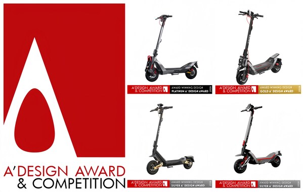 NAVEE Wins Four A' Design Awards for Its All-Scenario Intelligent Mobility Portfolio