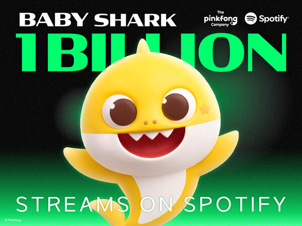 Pinkfong's "Baby Shark" Swims Into Spotify's Billions Club