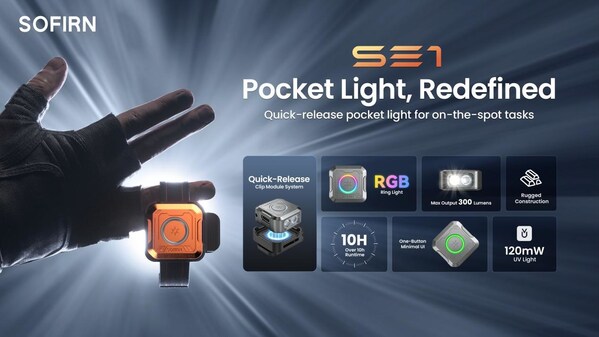 SOFIRN Launches SE1, A Quick-Release Pocket Light for On-the-Spot Tasks