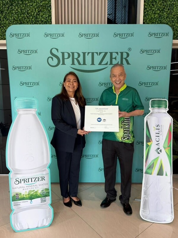 Spritzer Becomes First Malaysian Bottled Water Brand Certified by NSF for Beverage Quality