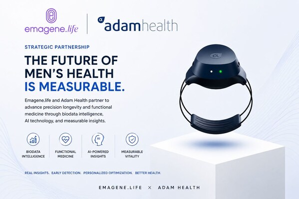 THE FUTURE OF MEN'S HEALTH IS MEASURABLE: EMAGENE.LIFE AND ADAM HEALTH PARTNER TO ADVANCE PRECISION LONGEVITY AND FUNCTIONAL MEDICINE