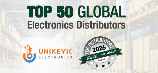 Unikeyic Electronics Ranked No. 19 on Supply Chain Connect's 2026 Top 50 Global Electronics Distributors List