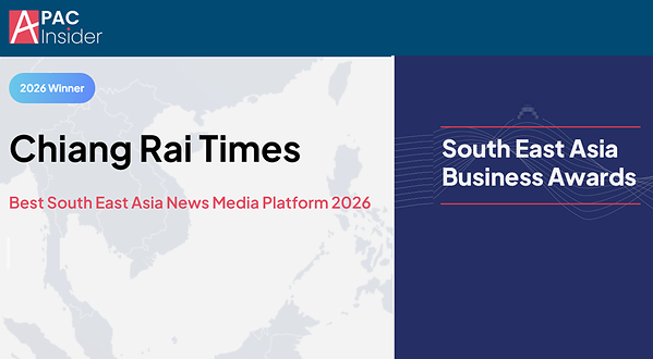 Chiang Rai Times Awarded "Best South East Asia News Media Platform 2026"
