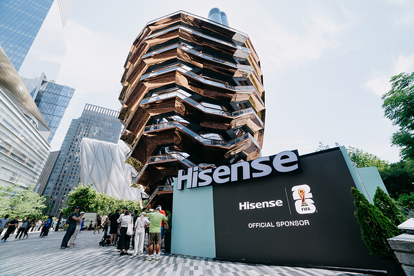 Hisense RGB-themed pop-up event lights up the new landmark of FIFA World Cup 2026™