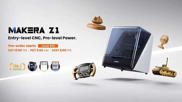 Makera Z1 Now Available for Global Pre-Order, Bringing Entry-Level CNC with Pro-Level Power