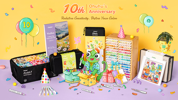 Ohuhu Celebrates 10 Years of Color, Creativity, and Community