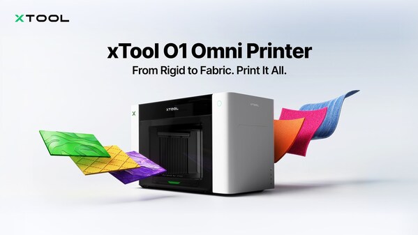 xTool Launches O1 Omni Printer: The World's First All-in-One Desktop Printer for Virtually Any Material
