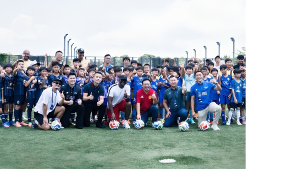 More Than 300 Children Joined a World-Class Youth Football Training Camp Featuring Manchester United Legend Louis Saha Gained Cultural Exposure & Inspiration through Sports