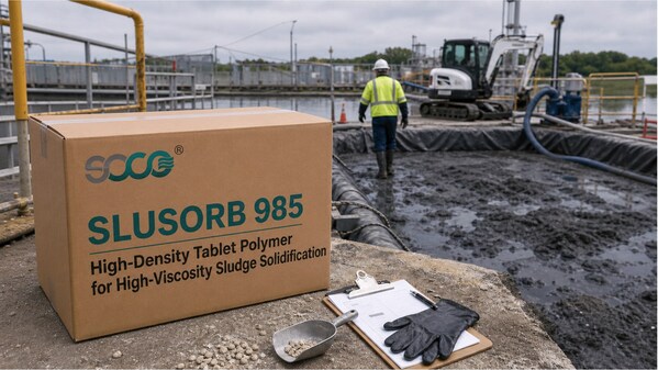 SOCO Launches SLUSORB 985 to Help Contractors Manage High-Viscosity Sludge Without Heavy Mixing Equipment