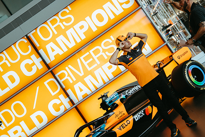Velo and McLaren Mastercard Formula 1® Team Release Behind-the-Scenes Imagery of Lando Norris & Oscar Piastri from latest shoot