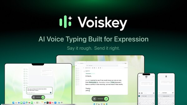 Voiskey Officially Launches: The First AI Voice Typing App Focused on Expression Intelligence