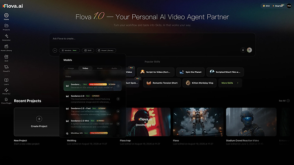 AI Video Is Moving Beyond Prompts: Flova Brings "All in One" to Agent-Native Video Creation