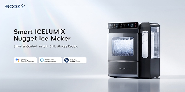 ecozy Introduces the Mistalo Max Smart Nugget Ice Maker with IceLumix Panel, a New Solution for Everyday Ice Needs