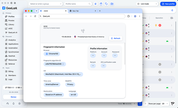 GeeLark Upgrades Browser Infrastructure with Version 150 and Team Password Management
