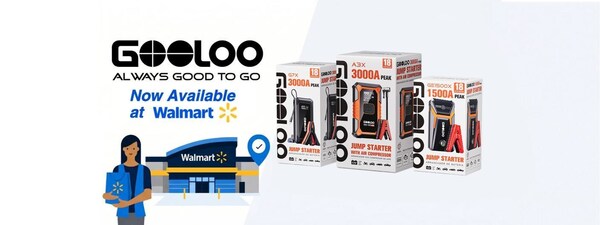 GOOLOO Expands National Retail Footprint, Launches Three Top-Selling Jump Starters in Walmart stores across the country