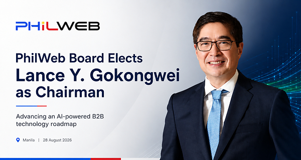 PhilWeb Elects Conglomerate Leader Lance Y. Gokongwei as Chairman to Accelerate AI Infrastructure and Transnational Ecosystem Expansion
