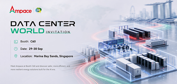 Ampace to Spotlight Modular AI Data Center Power at Data Center World Asia (DCWA)