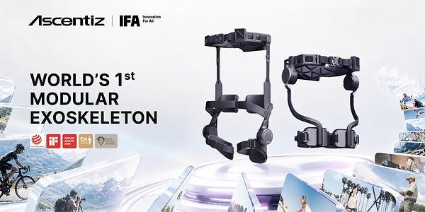 Ascentiz Brings H + K to IFA 2026, Showcasing the World's First Modular Exoskeleton Platform