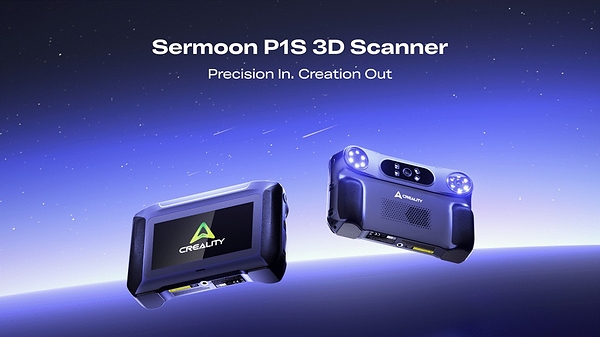 Creality Launches Sermoon P1S, an All-in-One Blue-Laser 3D Scanner with Built-In Computing