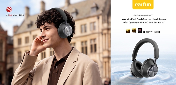 EarFun Unveils Flagship Wave Pro X: The World's First Dual-Coaxial Headphones with Qualcomm® ANC Technology and Auracast™