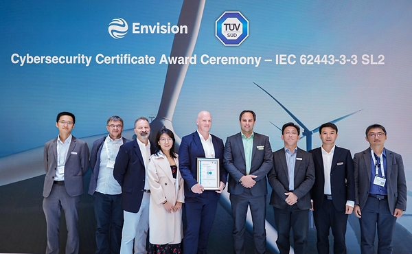 Envision Energy Secures TÜV SÜD Certificate for Wind Farm Control System, Strengthening Long-Term Resilience for Future Energy Systems