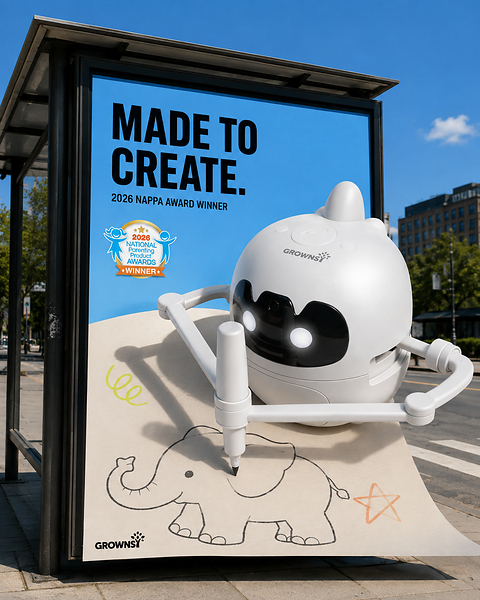 GROWNSY's Screen-Free Smart Drawing Robot Wins 2026 NAPPA Award