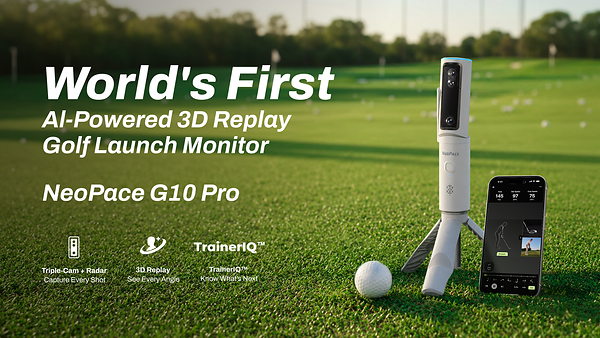 NeoPace G10 Pro: AI-Powered 3D Replay Golf Launch Monitor, Now Crowdfunding on Kickstarter
