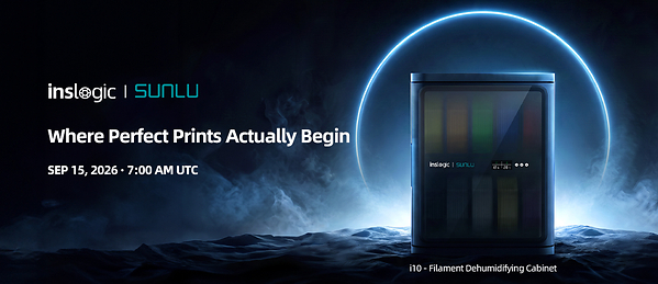 SUNLU and INSLOGIC Launch FilaDC i10 Filament Dehumidifying Cabinet for Long-Term Filament Storage
