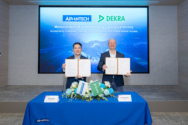 Advantech Partners with DEKRA, Signing MOU to Strengthen Global Industrial Cybersecurity Compliance in Response to EU CRA