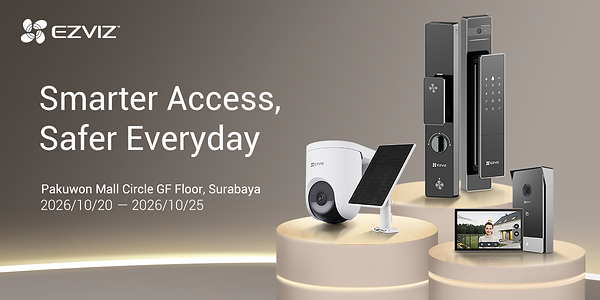 Bringing an enhanced living experience to reality, EZVIZ kicks off its roadshow in Indonesia to redefine the smart home, starting with smarter access through its smart entry portfolio